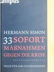 Hermann Simon - 33 Sofortmaßnahmen gegen die Krise [antikvár]