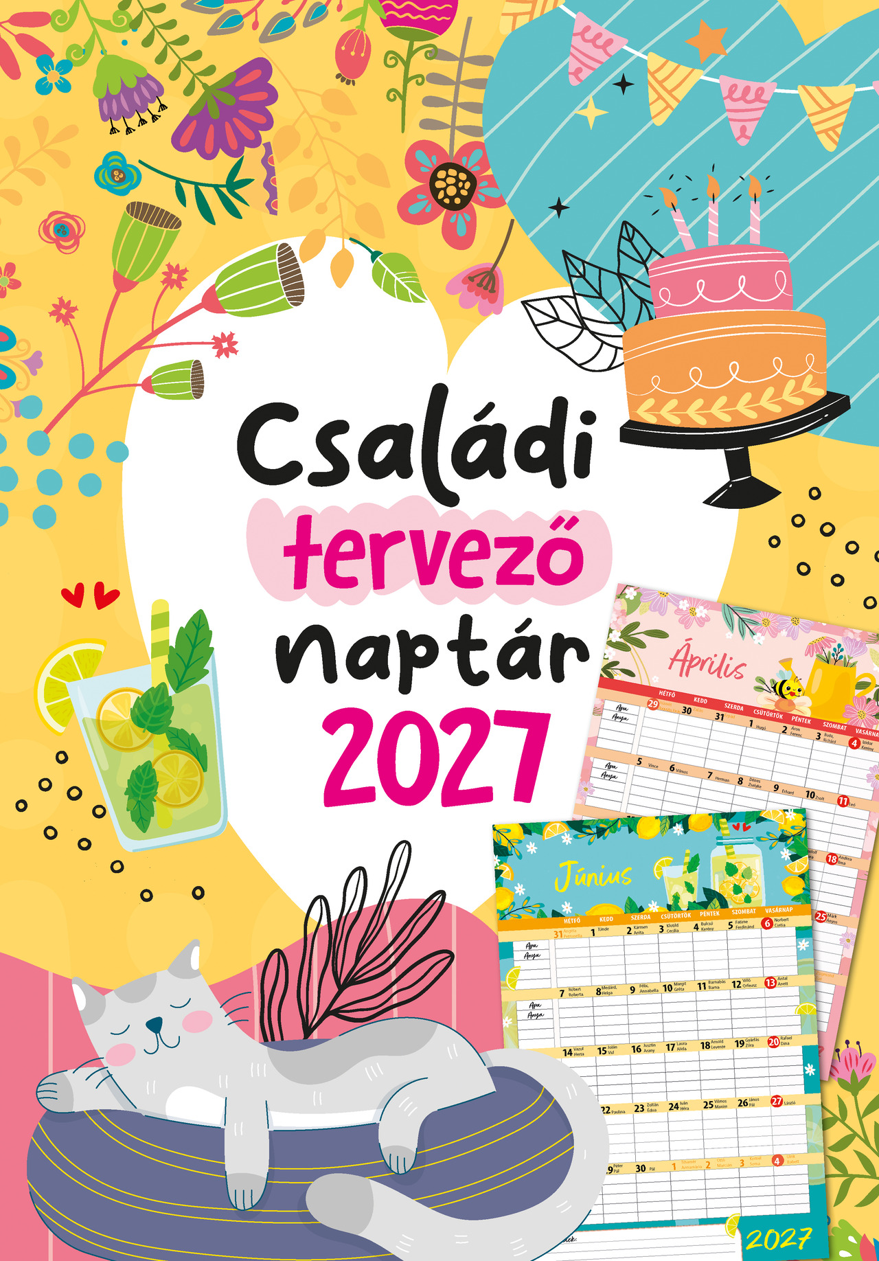 2027 Családi tervező naptár