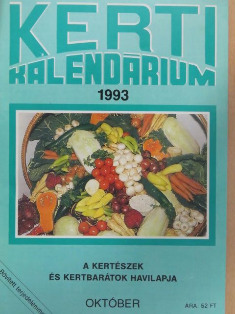 Dr. Ferenczy Tibor - Kerti Kalendárium 1993. október [antikvár]