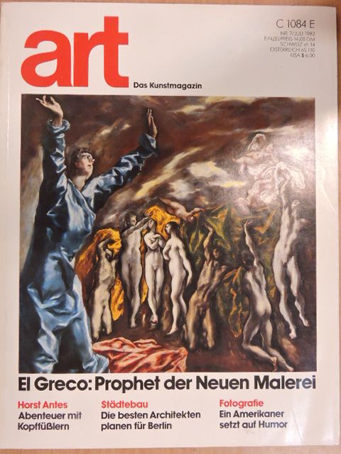 Eva Ruthenfranz - art - Das Kunstmagazin Juli 1982 [antikvár]