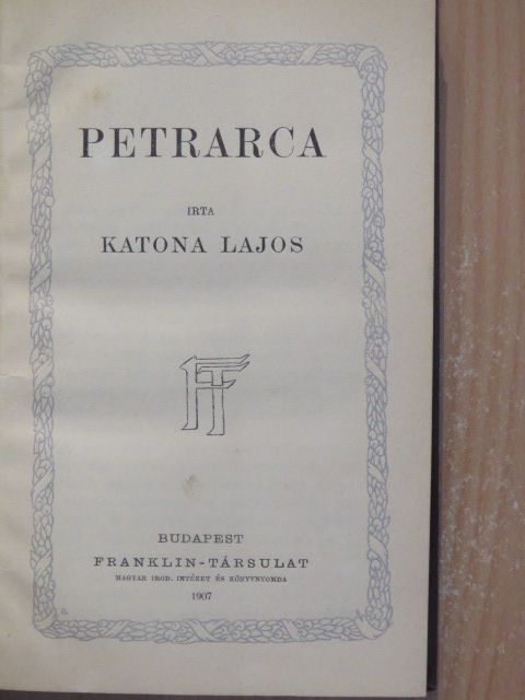 Katona Lajos - Petrarca [antikvár]