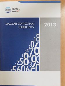 Magyar statisztikai zsebkönyv 2013 [antikvár]