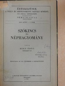 Beke Ödön - Szókincs és néphagyomány [antikvár]