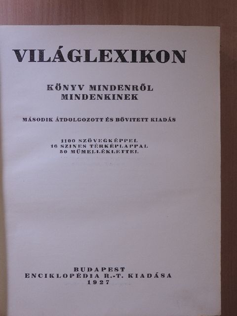 Világlexikon [antikvár]