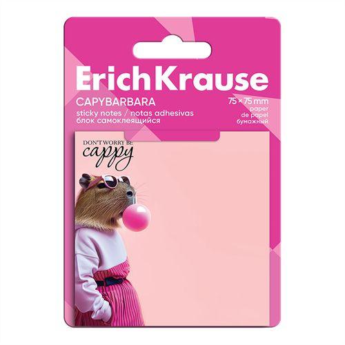 P1132 - 1139 - Öntapadós jegyzettömb ErichKrause CapyBarbara 75x75 mm 50 lapos