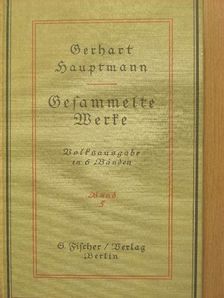 Gerhart Hauptmann - Gesammelte Werke V. (gótbetűs) [antikvár]