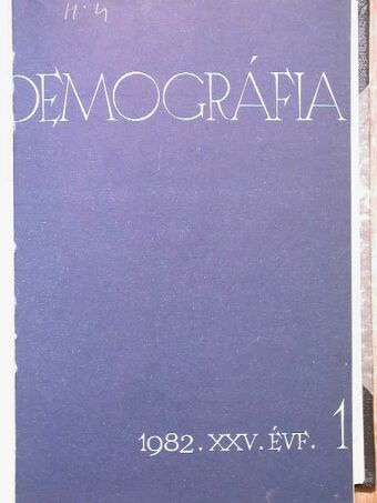 A. Bojarszkij - Demográfia 1982/1-4. [antikvár]