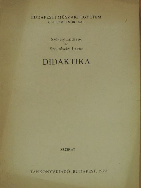 Székely Endréné - Didaktika [antikvár]