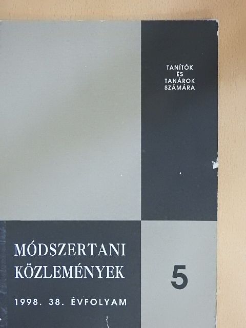 Besir Anna - Módszertani közlemények 1998/5. [antikvár]