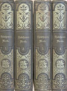 Shakespeare - Shakespeares sämtliche dramatische Werke 1-4. (gótbetűs) [antikvár]