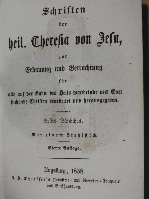 Avilai Szent Teréz - Schriften der heil. Theresia von Jesu I-VII. (gótbetűs) [antikvár]
