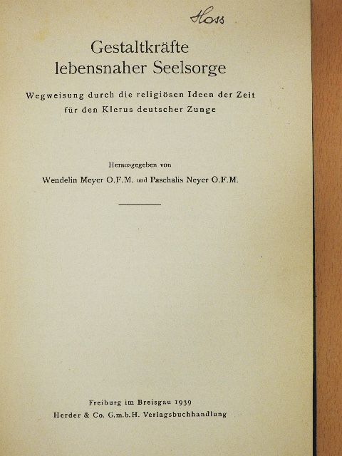 Gestaltkräfte lebensnaher Seelsorge [antikvár]