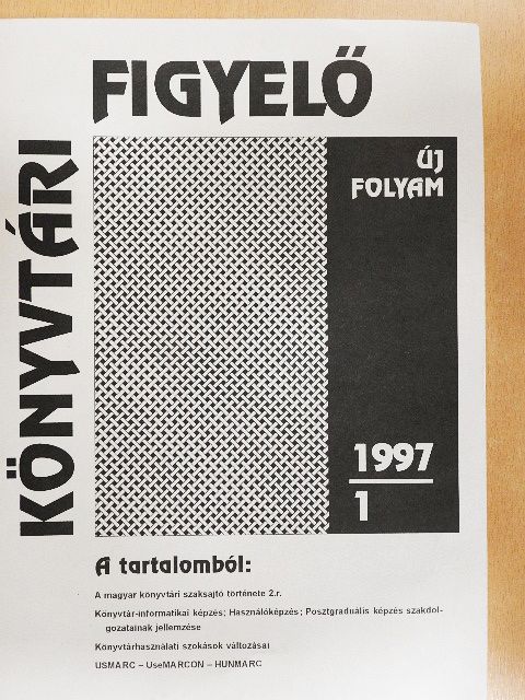 Kertész Gyula - Könyvtári figyelő 1997/1. [antikvár]