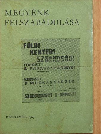 Megyénk felszabadulása 1944 [antikvár]