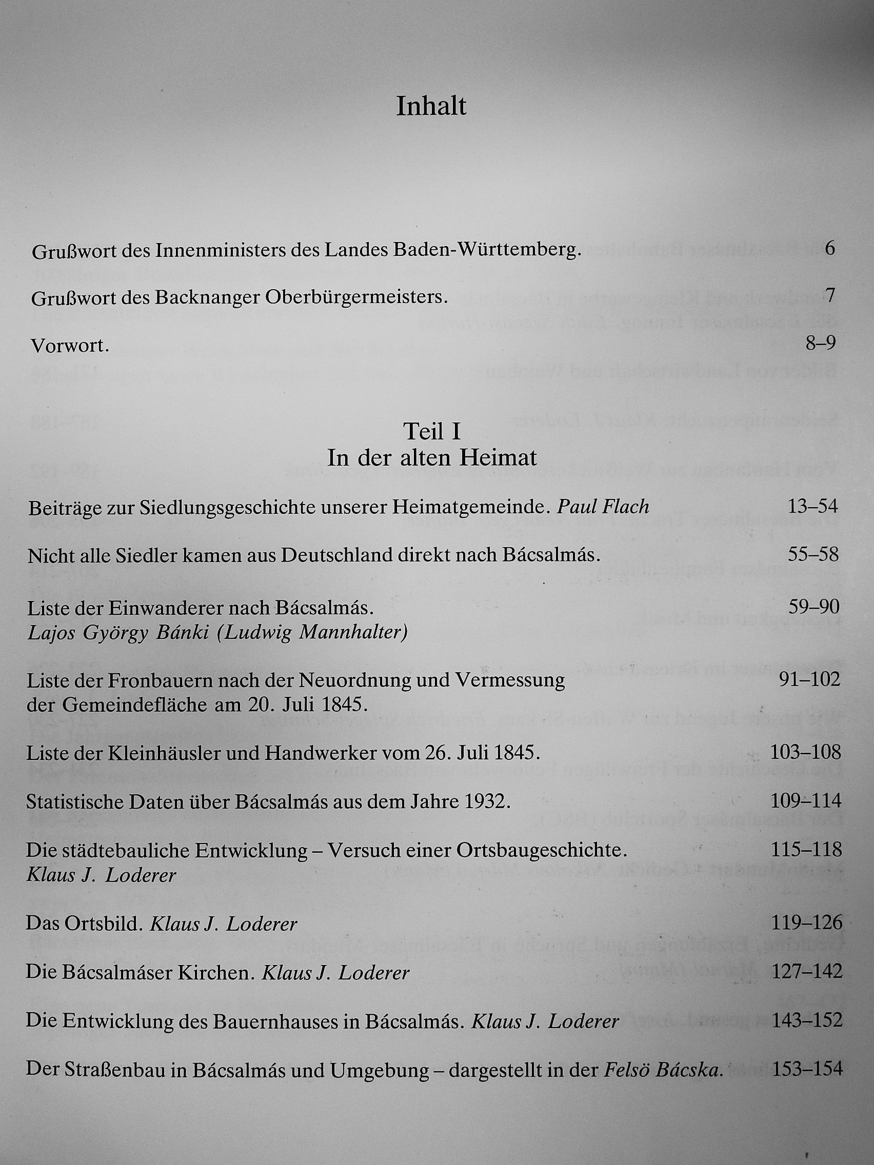 Klaus J. Loderer - Zweites Bácsalmáser (Batschalmascher) Heimatbuch [antikvár]