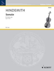 HINDEMITH - SONATE FÜR VIOLINE SOLO OP.31 NR.1