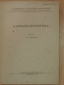 Gazdaságstatisztika [antikvár]