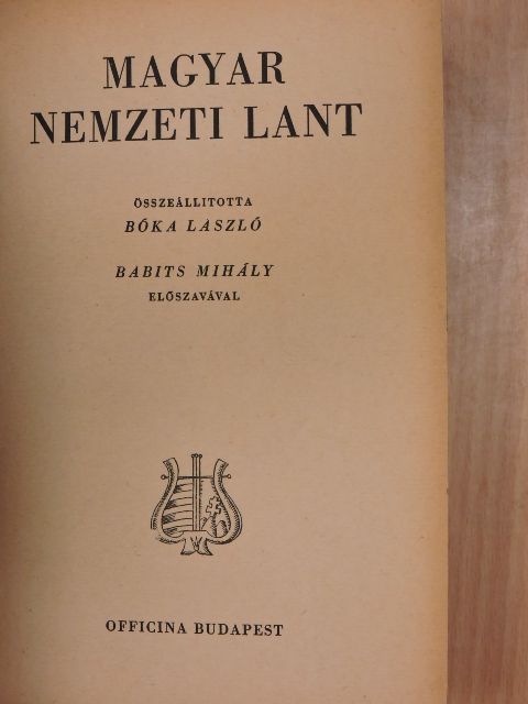 Ady Endre - Magyar nemzeti lant [antikvár]
