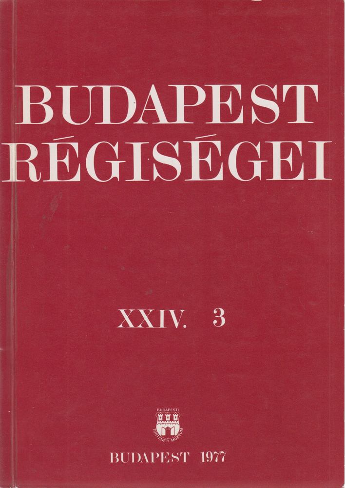 Budapest régiségei XXIV. 3 [antikvár]