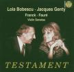 FRANCK, FAURÉ - VIOLIN SONATAS CD BOBESCU, GENTY