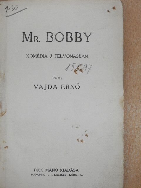 Vajda Ernő - Mr. Bobby [antikvár]