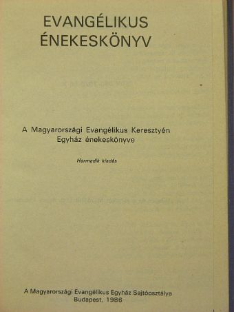 Evangélikus énekeskönyv [antikvár]