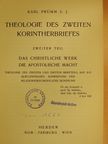 Karl Prümm SJ - Theologie des Zweiten Korintherbriefes 2. [antikvár]