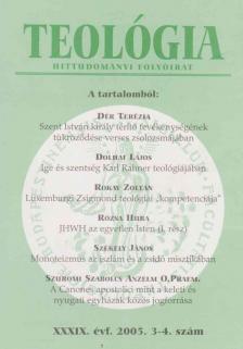 Tarjányi Zoltán - Teológia 2005. 3-4. [antikvár]