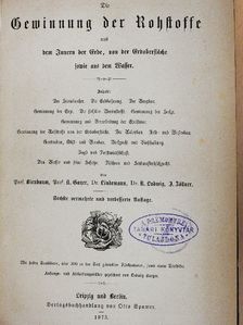 Die Gewinnung der Rohstoffe (gótbetűs) [antikvár]