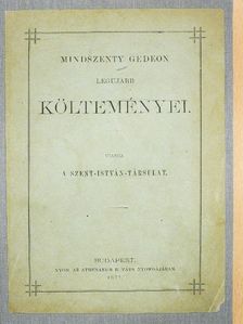 Mindszenty Gedeon - Mindszenty Gedeon legujabb költeményei [antikvár]
