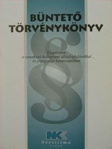Büntető Törvénykönyv [antikvár]