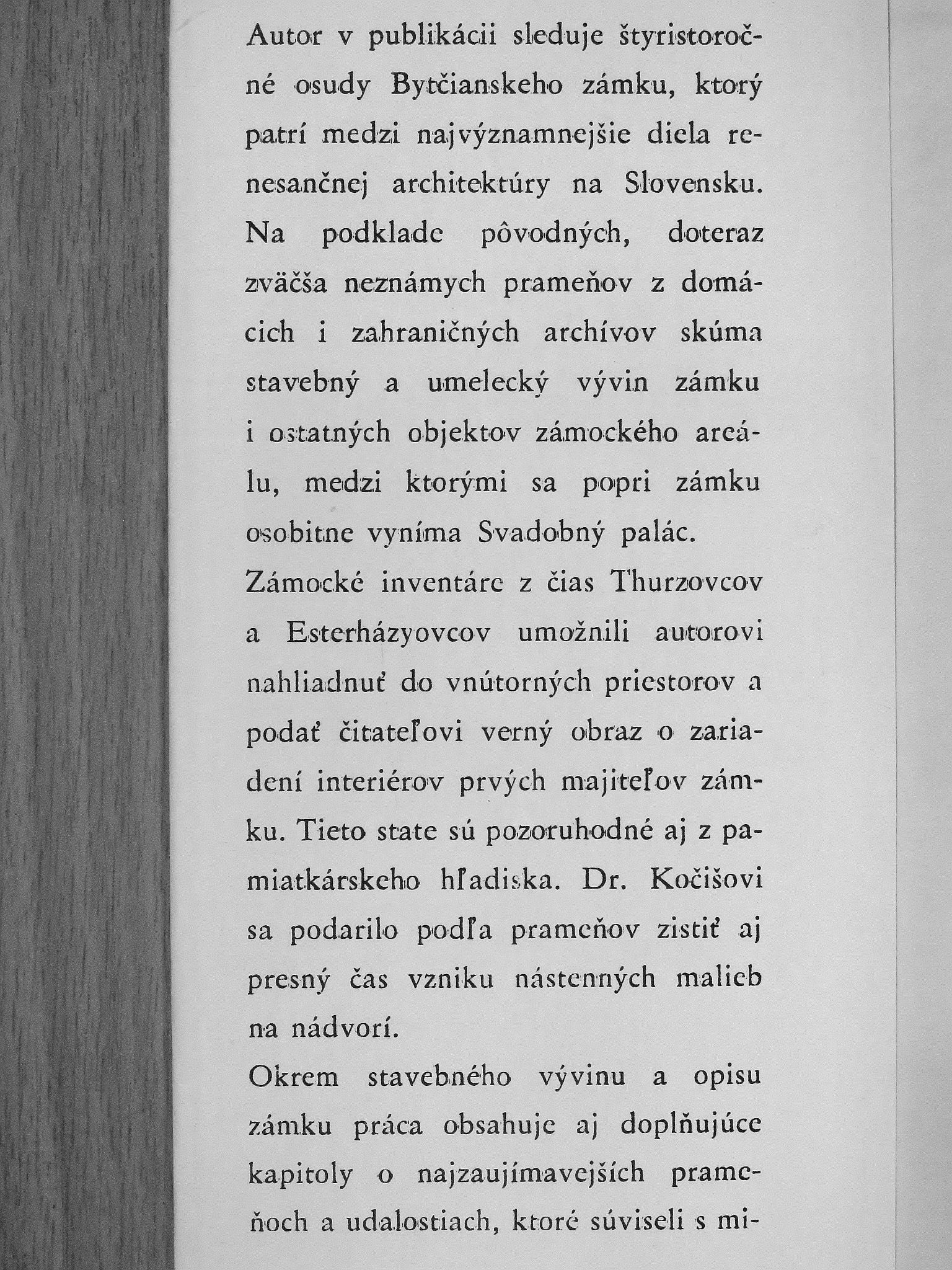 Jozef Kocis - Bytciansky zámok [antikvár]