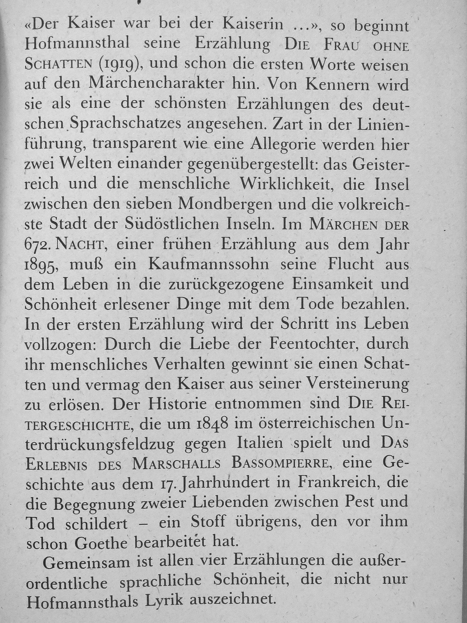 Hugo von Hofmannsthal - Die Frau ohne Schatten [antikvár]