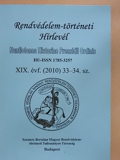 Rendvédelem-történeti Hírlevél 2010 [antikvár]