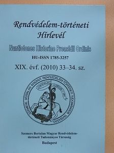 Rendvédelem-történeti Hírlevél 2010 [antikvár]