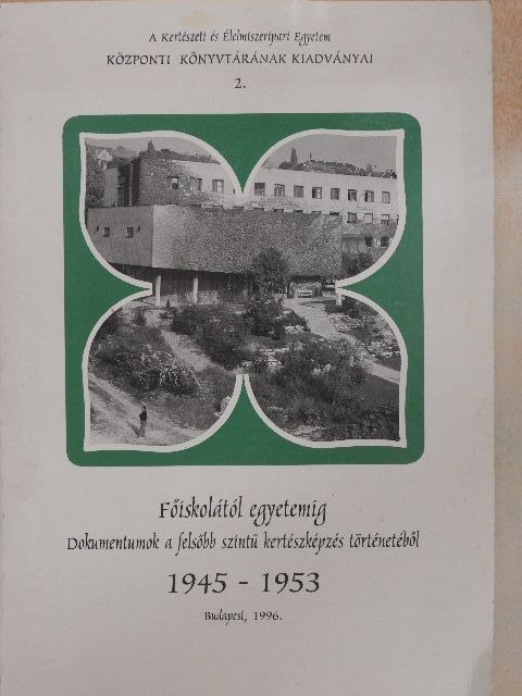 Főiskolától egyetemig [antikvár]