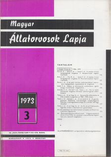 Holló Ferenc - Magyar Állatorvosok Lapja 1973. Március [antikvár]
