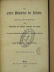Die großen Wahrheiten der Religion (gótbetűs) [antikvár]