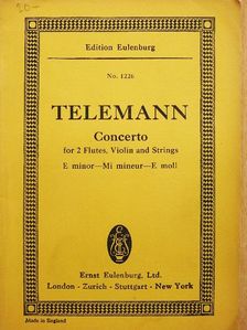Georg Philipp Telemann - Concerto E moll [antikvár]