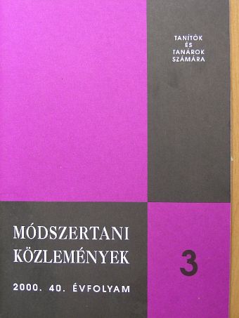 Módszertani közlemények 2000/3. [antikvár]
