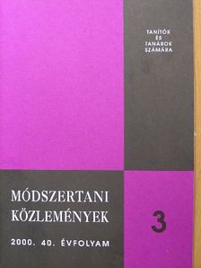Módszertani közlemények 2000/3. [antikvár]