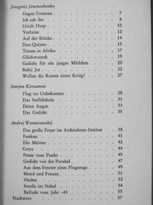 Andrej Wosnessenskij - Gegen Grenzen [antikvár]