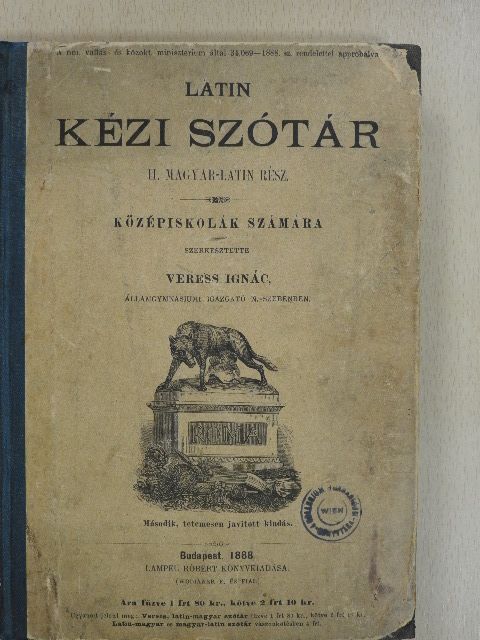 Latin kézi szótár II. [antikvár]