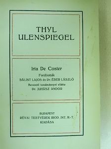 Charles de Coster - Thyl Ulenspiegel [antikvár]