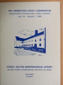 XVII. Nemzetközi Kodály Szeminárium [antikvár]