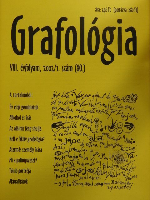 Iharos Zsuzsa - Grafológia 2002. január [antikvár]