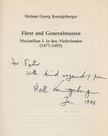 Helmut Georg Koenigsberger - Fürst und Generalstaaten (Dedikált) [antikvár]