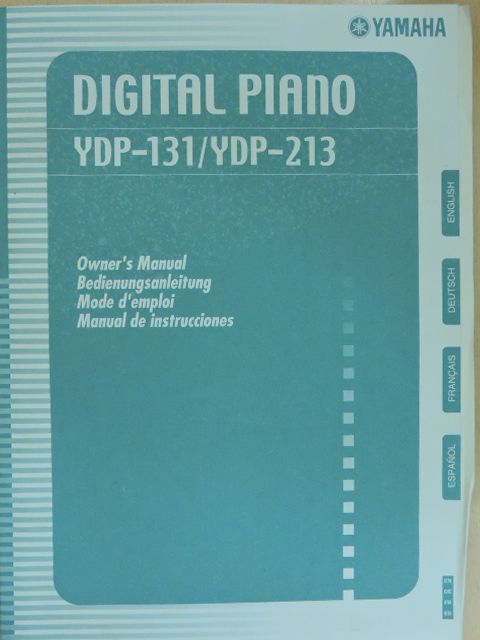 Digital Piano YDP-131/YDP-213 - Owner's Manual [antikvár]