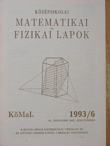 Bogdán Zoltán - Középiskolai matematikai és fizikai lapok 1993. szeptember [antikvár]