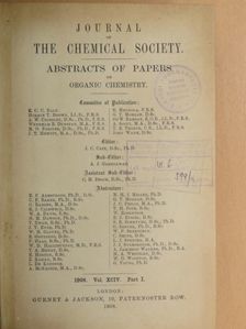 A. W. Crossley - Journal of the Chemical Society 1908/I. [antikvár]